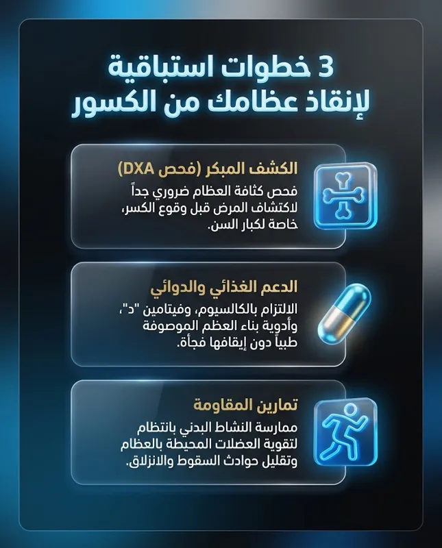 تحذير طبي سعودي: "لص صامت" يدمر عظامك ولا تكتشفه إلا بعد الكسر المفاجئ