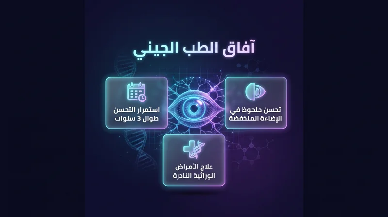 آفاق الطب الجيني واستمرار تحسن الرؤية لثلاث سنوات